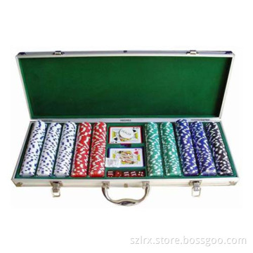 500PCS Poker Chip Set